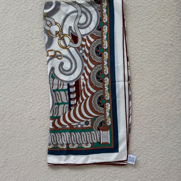 Hermes Cashmere Silk _ 140 Shawl - Picture 9 of 12